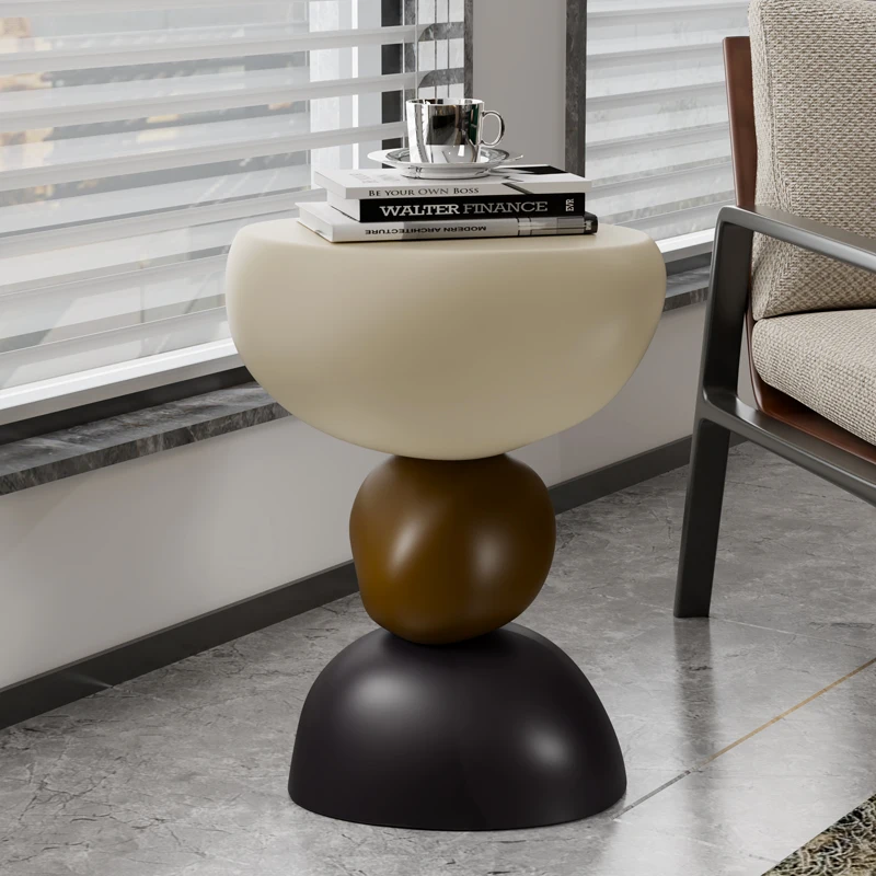 Creative light luxury high-end living room bedside sofa, modern small coffee table table