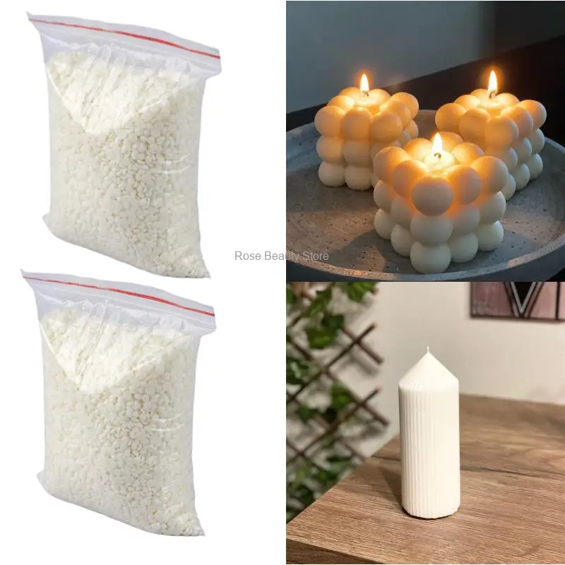 1KG Paraffin Wax Cera Alba Candle Raw Material Scented Candle Material Soy Wax Candle Making Supply Handmade Mold candle wax