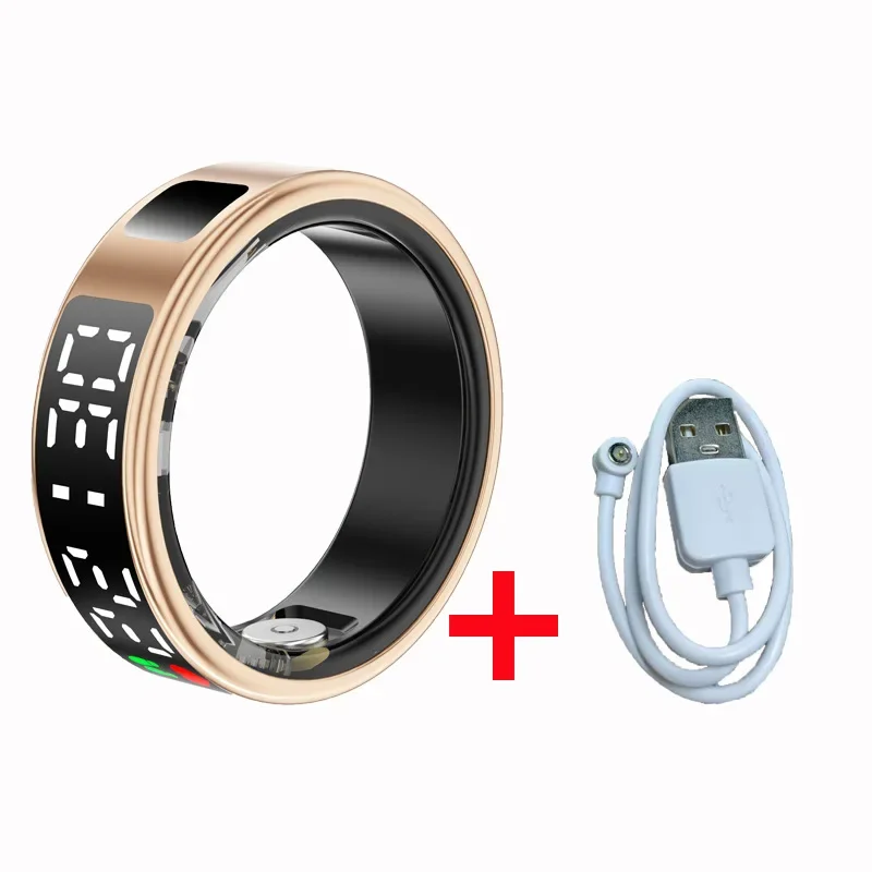 

New SR08 smart ring display heart rate blood oxygen exercise sleep multi-function monitoring IP68 waterproof