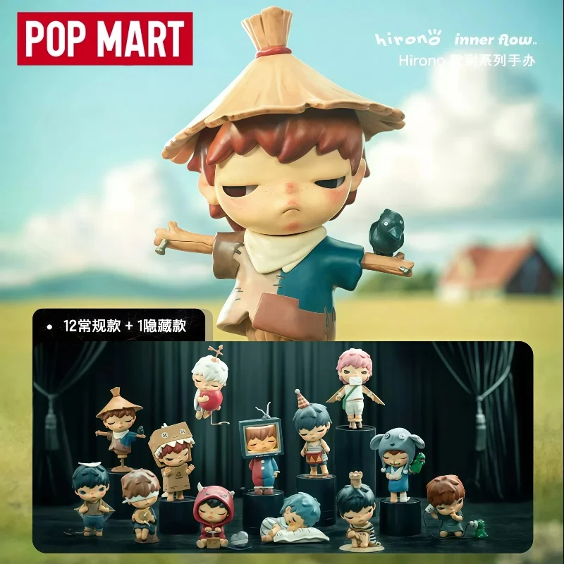Figurines de la série Hirono Mime de POP MART, authentiques, très populaires (4e génération), figurines à collectionner, décorations de bureau, cadeaux surprises.