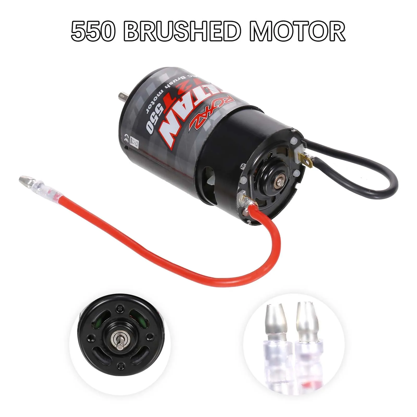 550 12T Brushed Motor Replacement for 1/10 Remote Control Off-road Car HSP HPI Wltoys Kyosho TRX