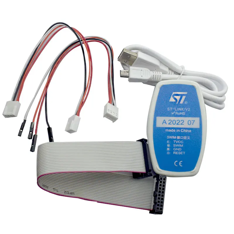 Emulador STLINK STM8 STM32, dispositivo artificial, nuevo, ST-LINK/V2 ST-LINK V2(CN), 1 unidad