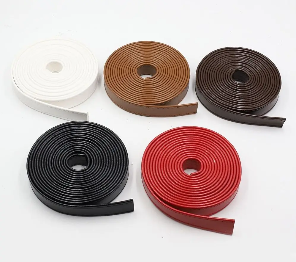 

3M Leather Strap 20mm Wide 3M Long DIY Detachable Bag Strap Length Handles Belts Accessorie For Handbag Shoulder Bags Black Red