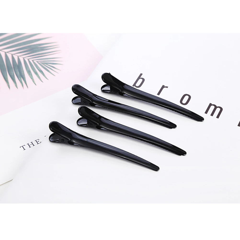 

4 шт. парикмахерские зажимы, зажимы типа «крокодил» для салона и домашнего использования, легкие, прочные, не повреждают удержание любого типа волос, инструмент для укладки