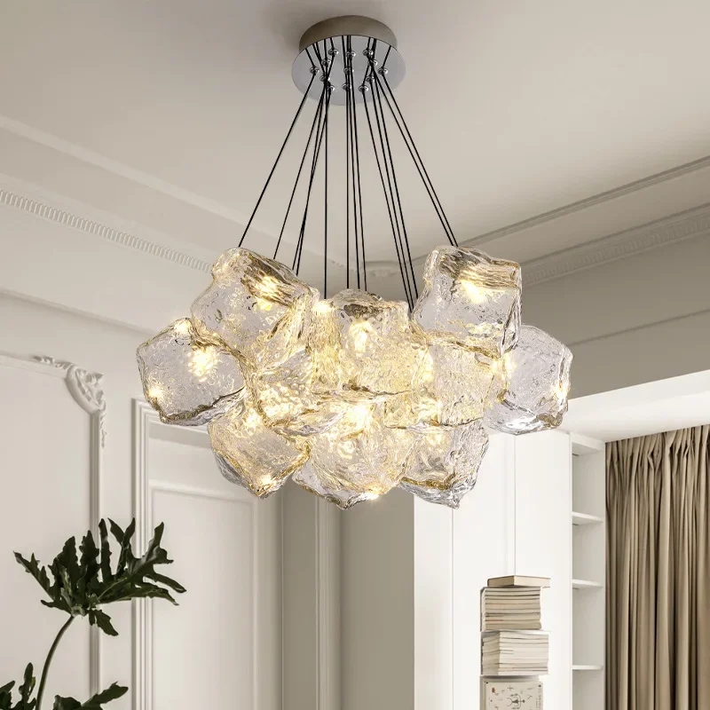 

Cream windglass Nordic master bedroom light luxury, romantic simplicity creative chandelier