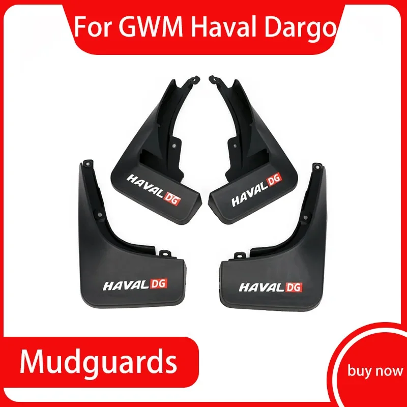 

Car Mudguards Plastic Fender Cover Rear Wheel Linining Mud Flaps Guard Cover Auto Accessories 4PCS For GWM Haval Dargo 2021 2022