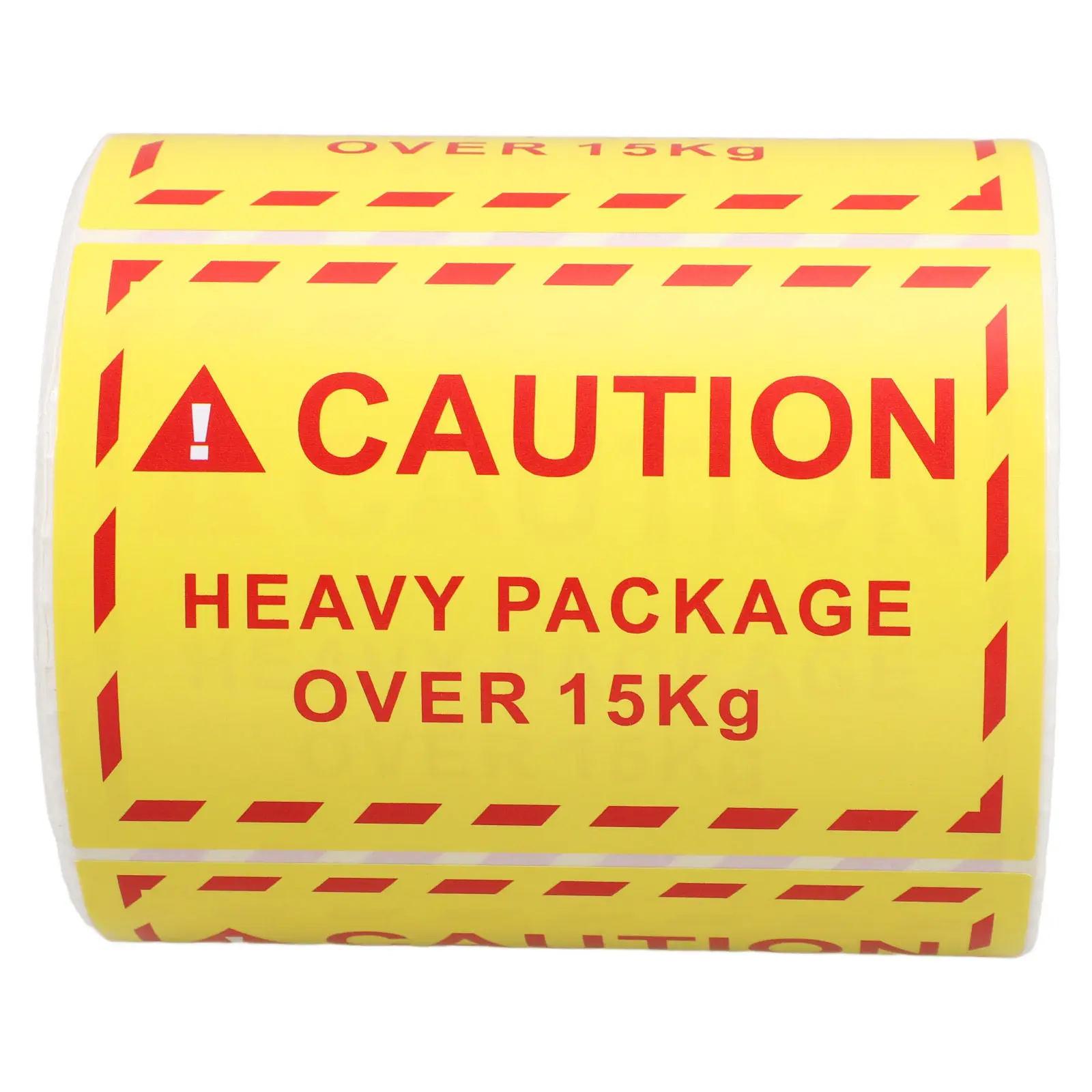 1 Roll Overweight Shipping Warning Stickers Heavy Package Caution Labels High Adhesion Waterproof for Logistics Packing