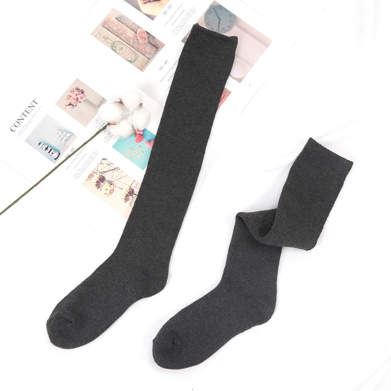 Chaussettes de compression chaudes pour hommes, chaussettes hautes en coton éponge, chaussettes chaudes pour hommes, couverture épaisse du mollet,