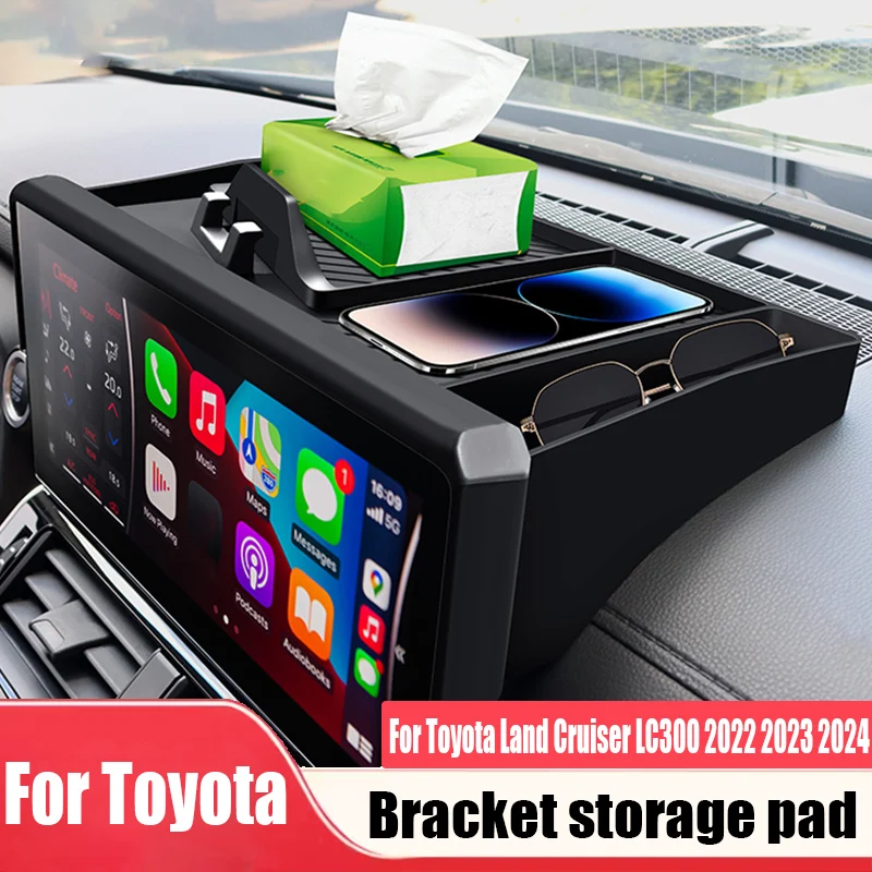 

For Toyota Land Cruiser LC300 2022 2023 2024 silicone storage pad phone holder automotive interior decoration accessories