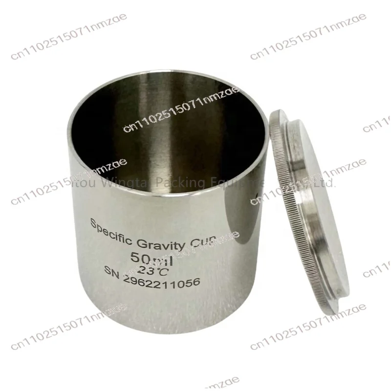 Stainless Steel 100ml Specific Gravity Cup for Liquid Density Testing