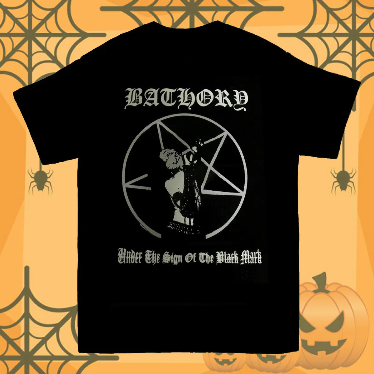 New Vtg Bathory Band Black 100% Cotton T-Shirt Gift Halloween  PP867