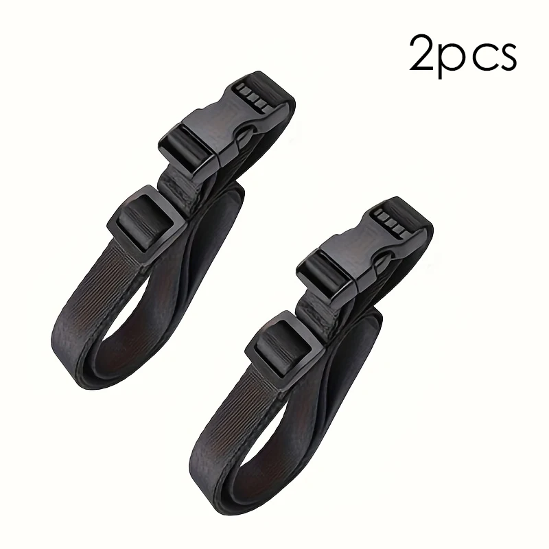 

2pcs Multi-Functional Adjustable Buckle Straps Outdoor Camping RV Luggage Packing Straps Tent Car Trunk Fixing Belts 2x100cm