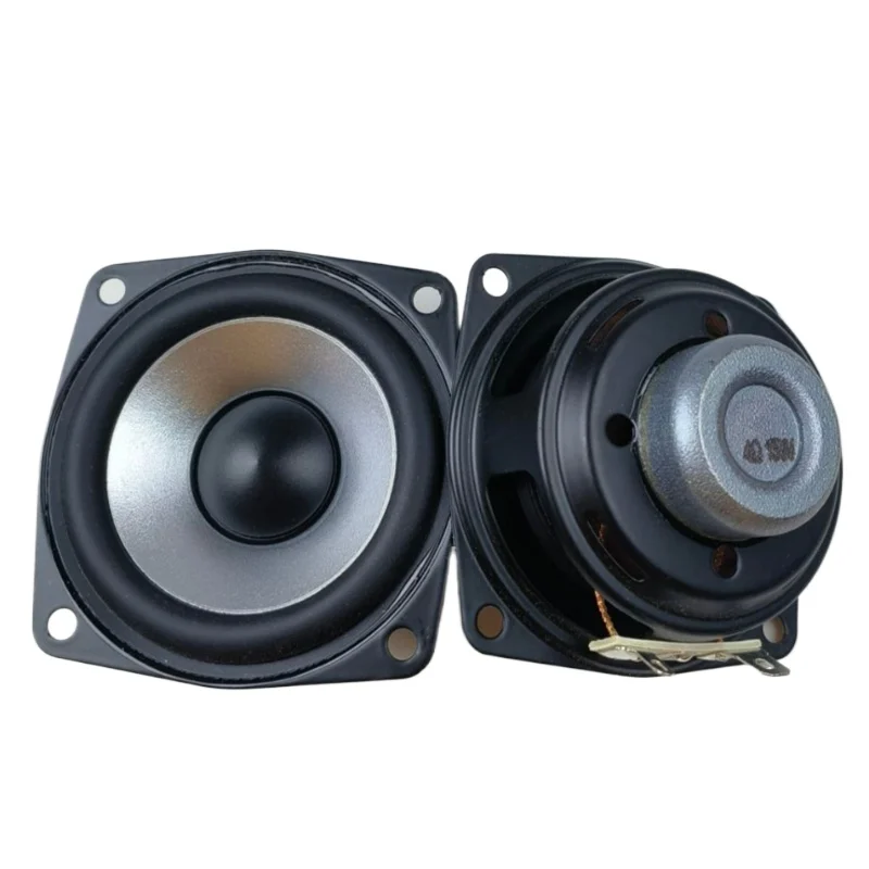 SOTAMIA 2Pcs 2.5 Inch Full Range Bass Speaker 66mm 4 Ohm 15W Amplifier Loudspeaker Rubber Edge Hifi Music DIY Bluetooth Speaker