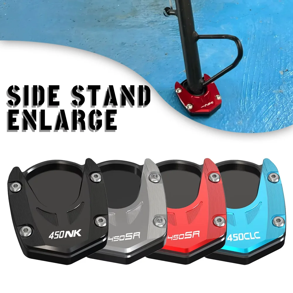 

450 NK 450 For CFMOTO 450SR 450SR-S 450CLC 450NK 450 SR CLC Motorcycle Side Stand Enlarger Sled Sidestand Kickstand Foot Pads
