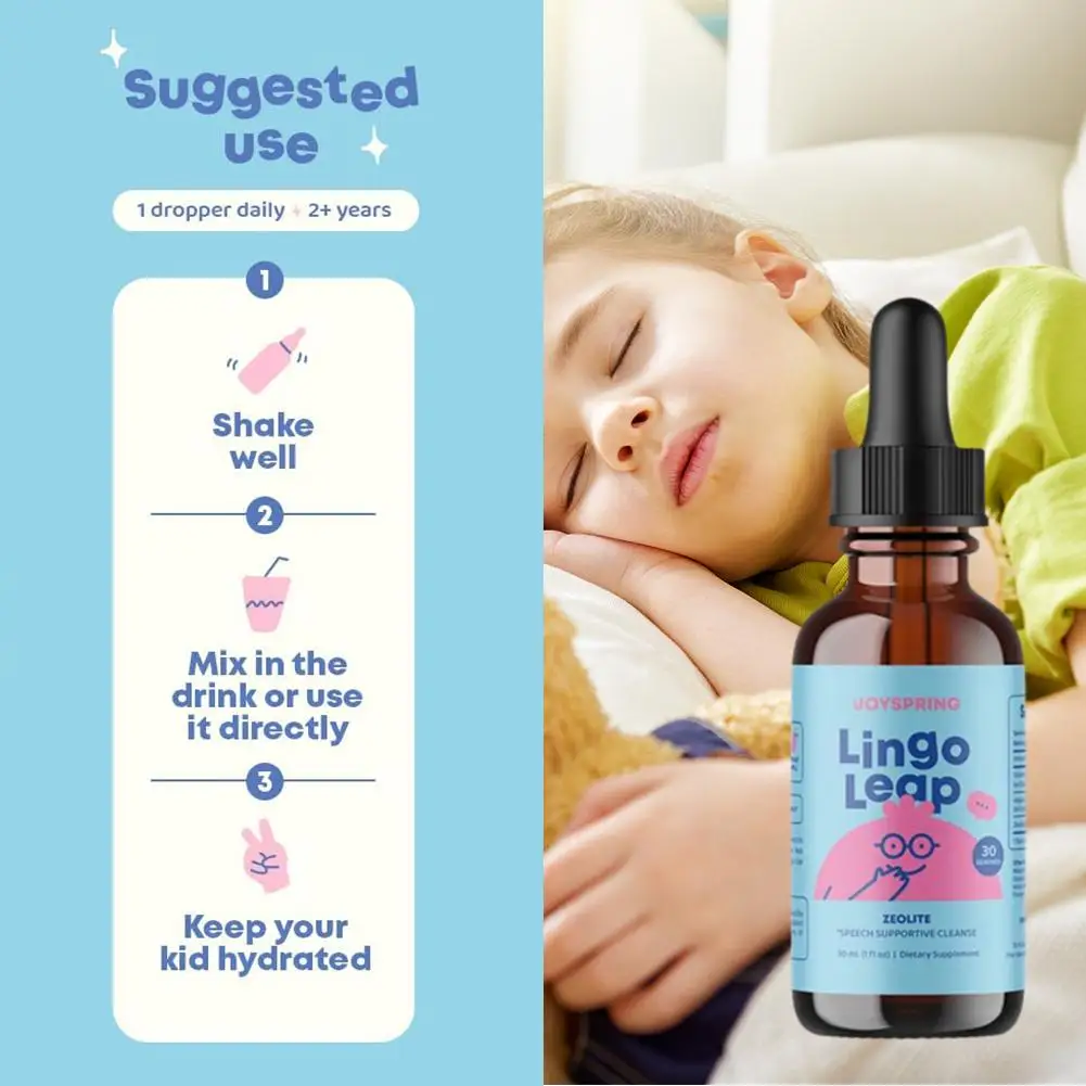 Children's Health Drops Zeolite Detox For Speech Delays Dietary Supplement Rich In Nutrients Improve Immunity Dropshipping