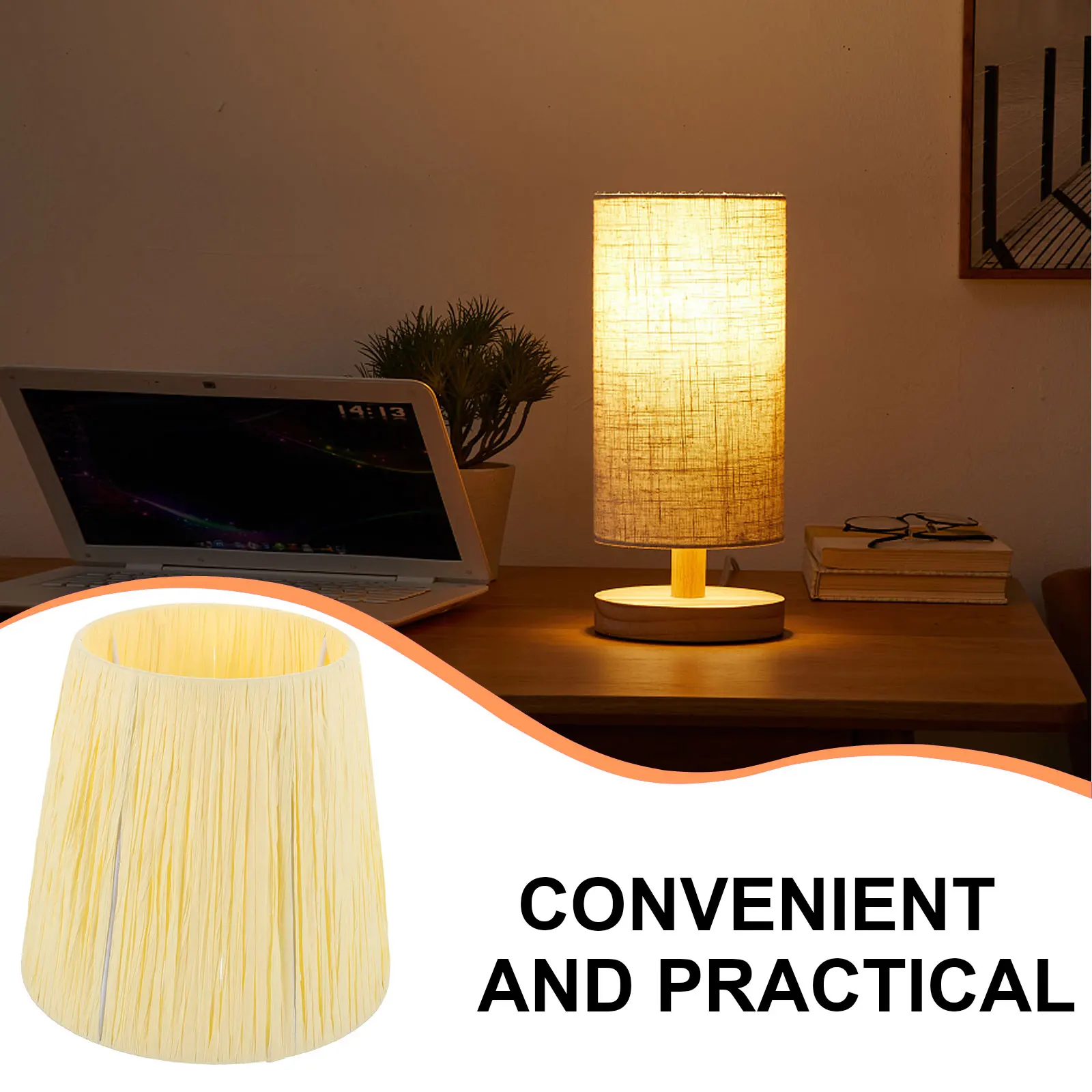 

Decorative Lampshade for Table Floor Desk Lamps Paper Metal Living Room Rustic Simple DustProof EyeProtection Elegant