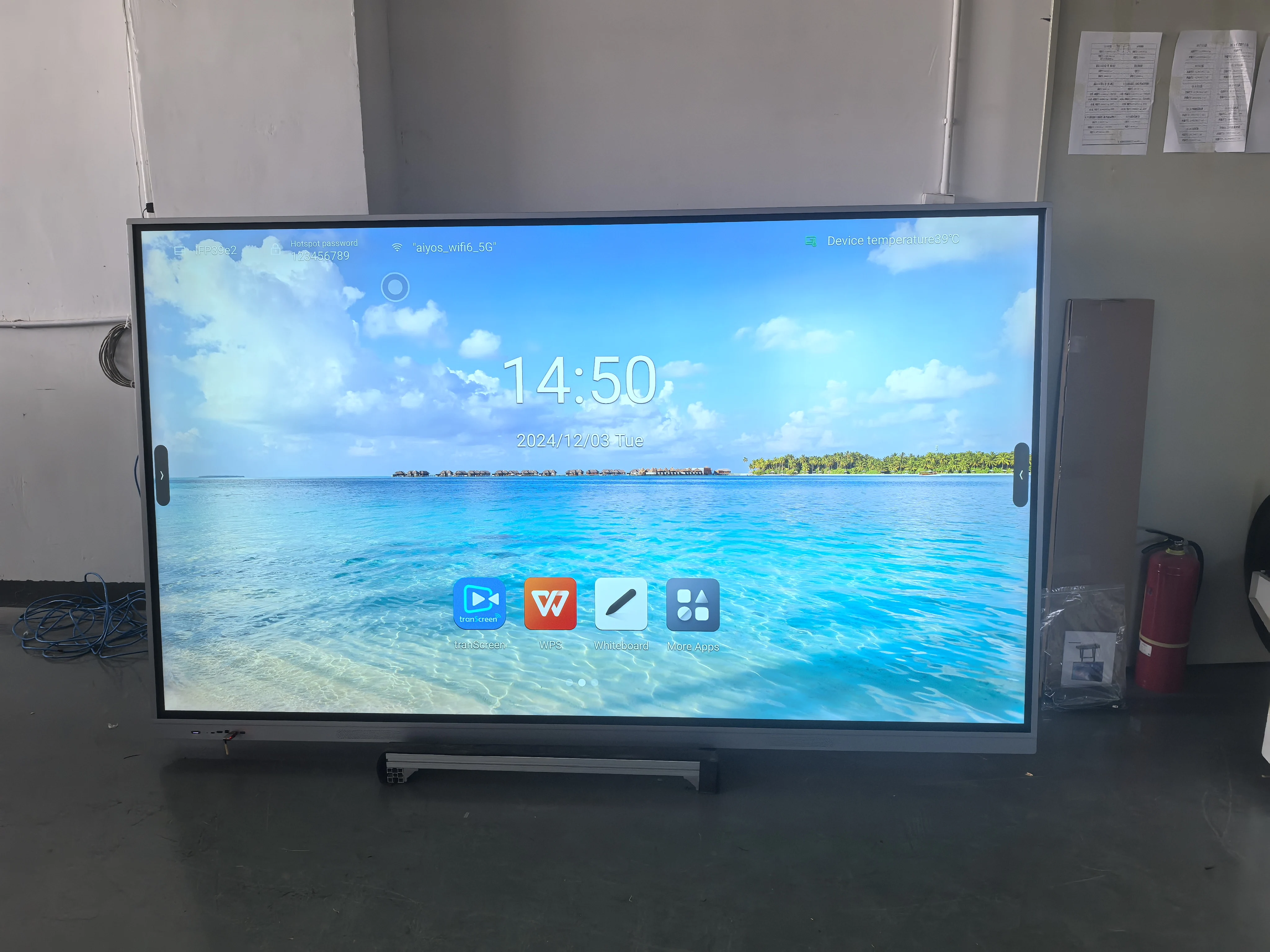 55 65 75 85 pollici Touch Screen didattico 4K Interattivo a schermo piatto Sala riunioni Lavagna digitale Smart Board per l'istruzione