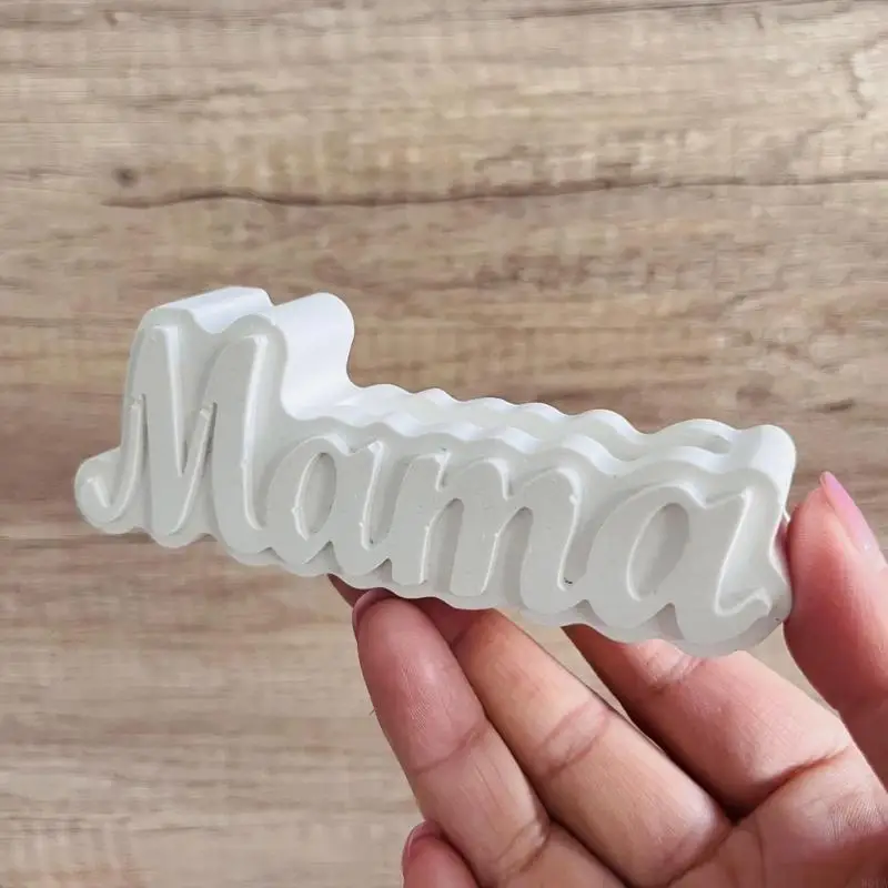 

W0YA Уникальная силиконовая форма в форме букв для индивидуальной мебели Гибкие формы