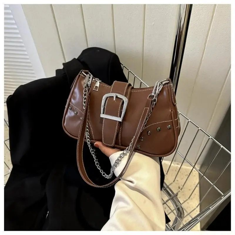 

X90D Современная женская сумка через плечо из искусственной кожи, однотонная сумка, повседневная сумка под мышками с и салоном