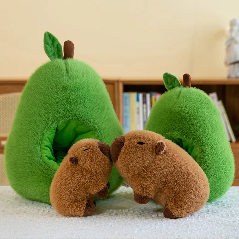 Avocado Dolphin Doll Kapibala peluche bambola può estrarre bambola regalo per bambini all'ingrosso