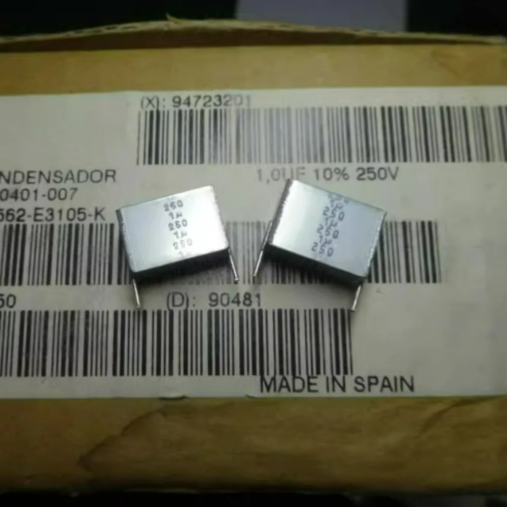 

10pcs/lot EPCOS 1.0uf/250v 1uf 1u0f 105 Brand new 15mm multi-layer cake type film capacitor