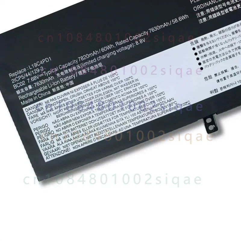 L19C4PD1 60WH Laptop Battery For Lenovo ideapad Yoga 6-13ARE05 6-13ALC6 Yoga C640-13IML LTE Series L19M4PD1
