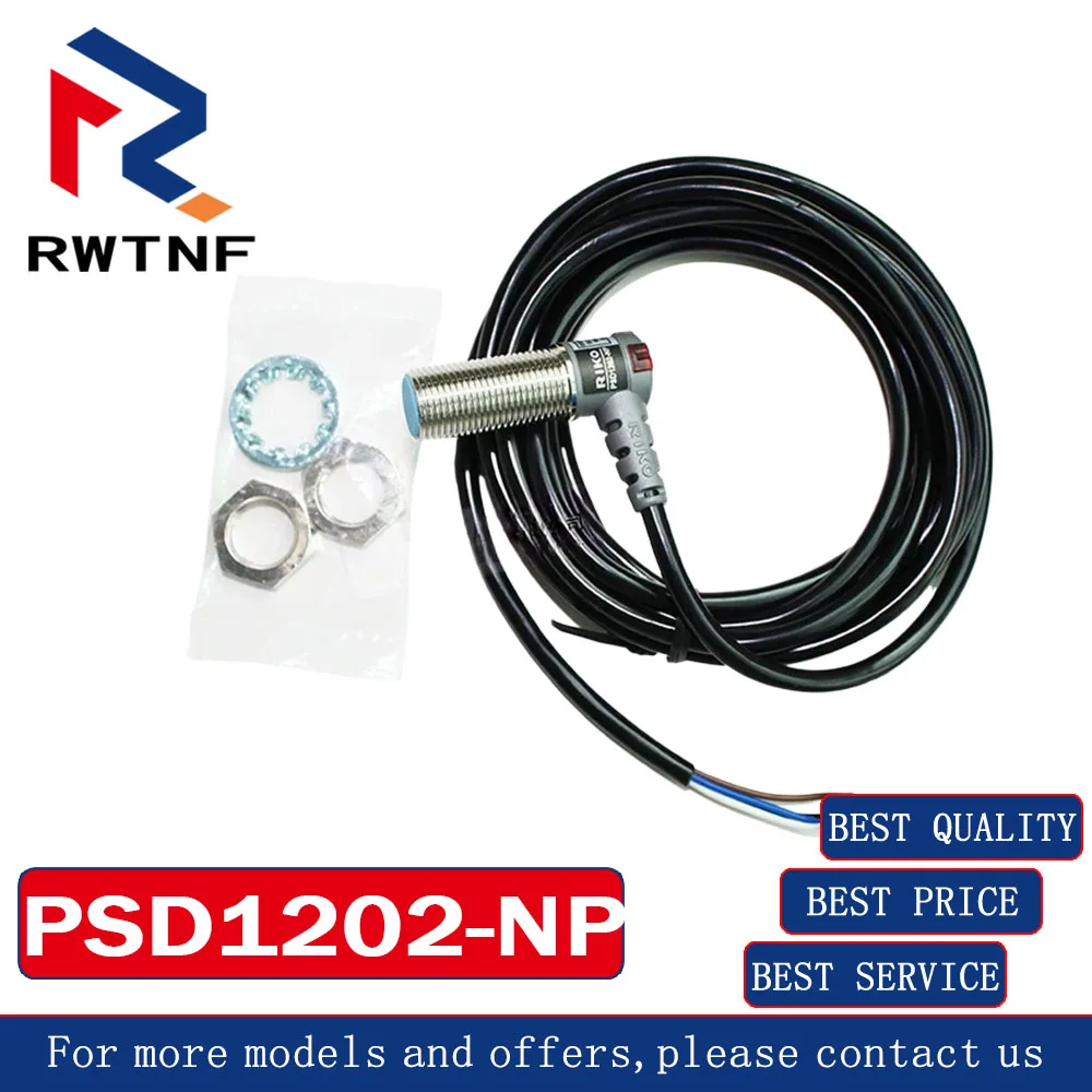 Brand New Genuine PSD1202-NP RIKO 90-degree right angle proximity switch sensor M12 shielded,100% original warehouse stock