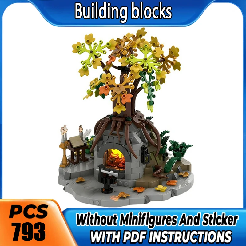 Exquisite Building Block Elf Forging Workshop Building Block Game Educational Toy for Kid Holiday Gift Christma Toy Assembly Set
