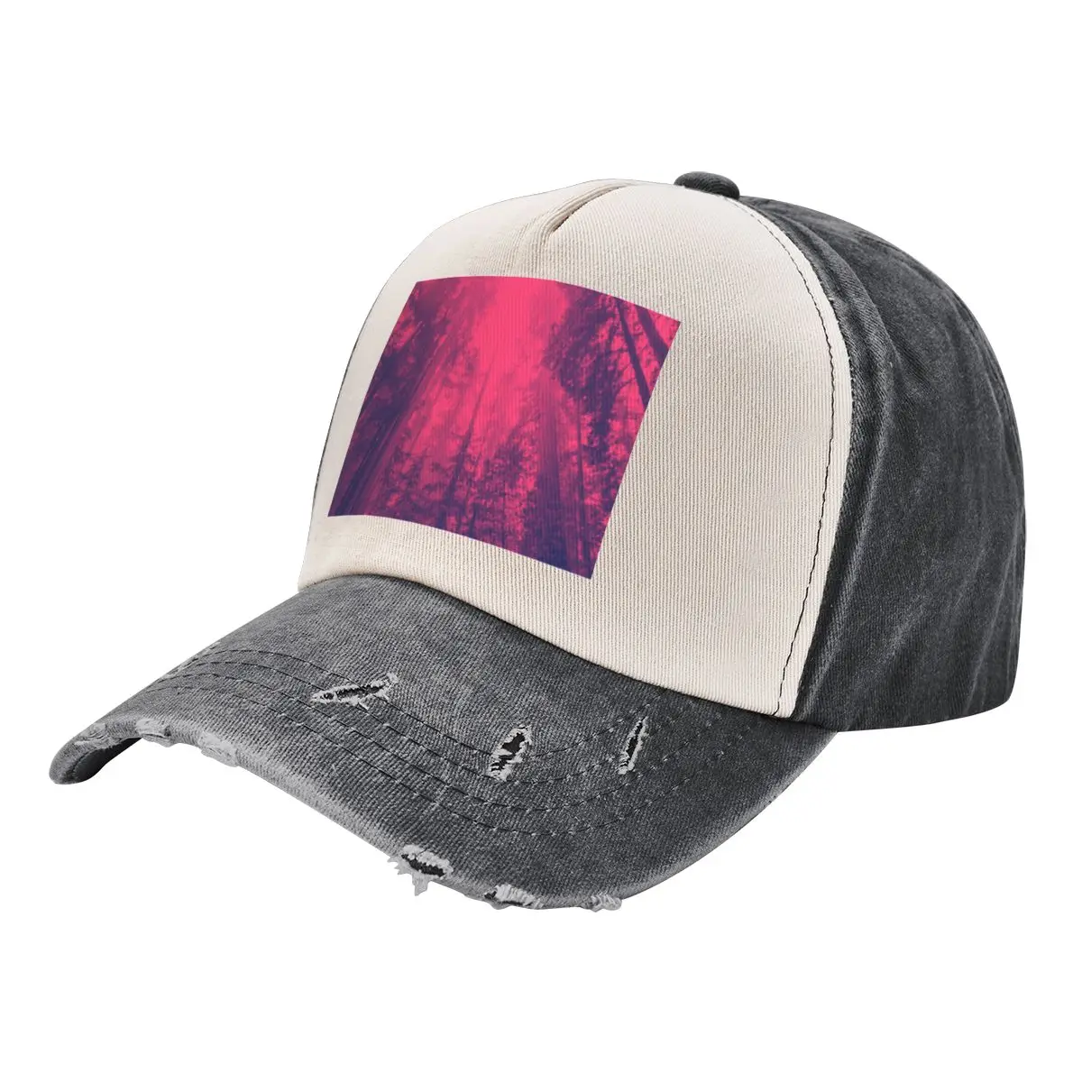 Purpur Wald Baseball Cap Visier Sonnenhut Rugby Frauen Strand Visier Männer