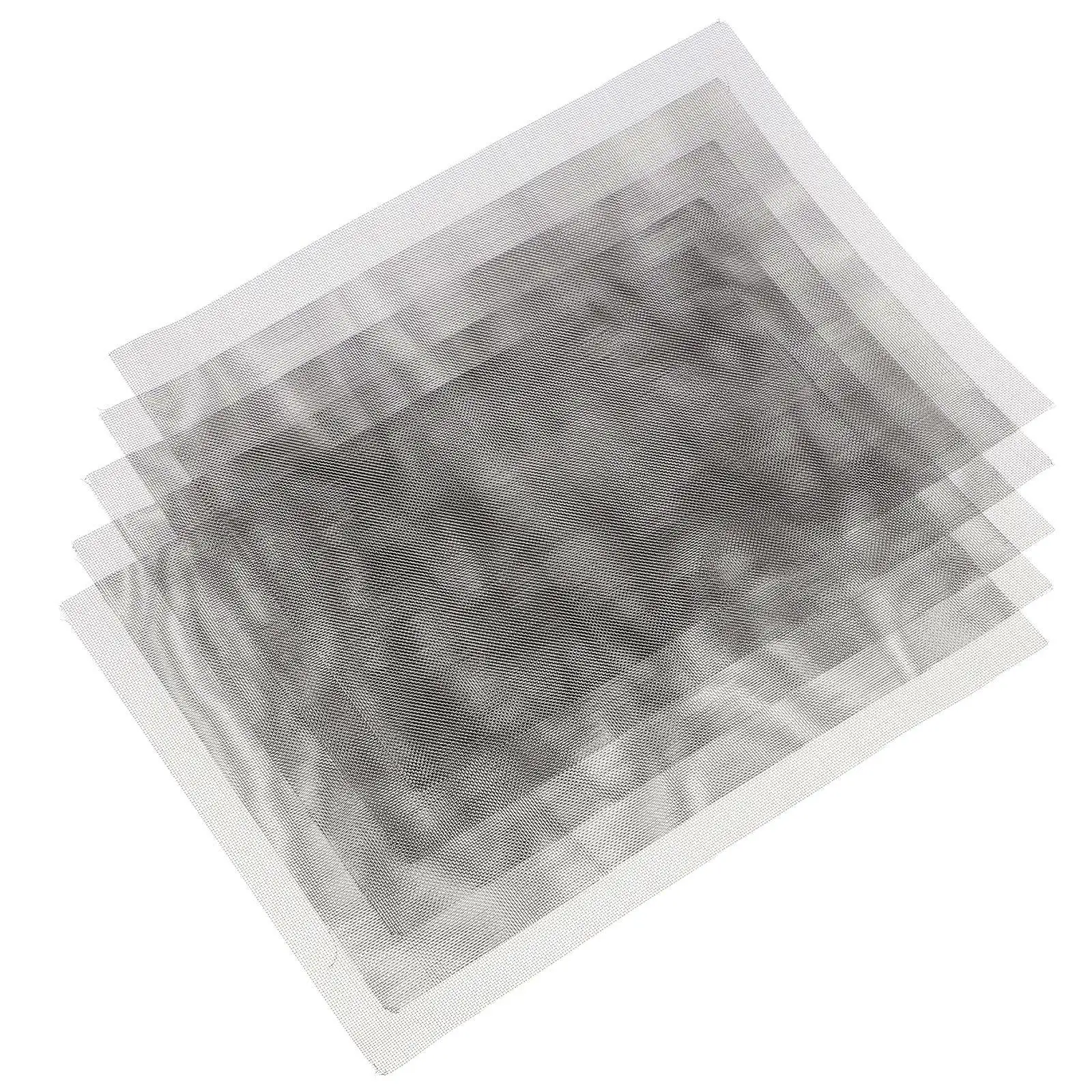 

5Pcs Stainless Steel Mesh Car Bumper Repair Mesh Welding Metal Screen for Plastic Welding and Hole Fixing Metal Screen