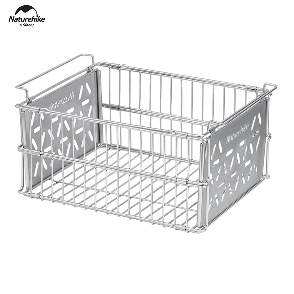 Naturehike (Sharp World) Stainless Steel Folding Drain Basket CNH22SN015 Silver