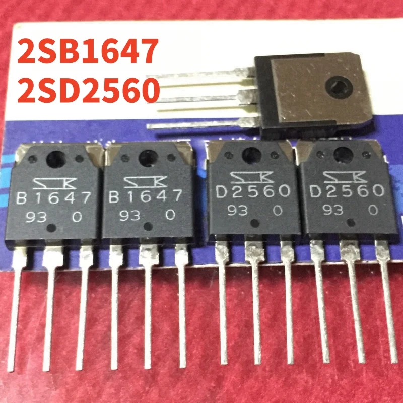 5 Paare/10 Stück 100 % neues Original (5 Stück 2SB1647 + 5 Stück 2SD2560) 2SB1647 2SD2560 B1647 D2560 Audio-Verstärker-Pairing-Röhre