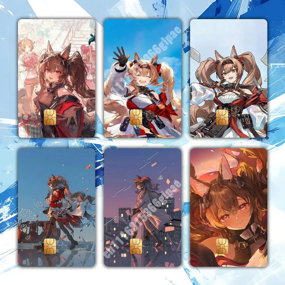 Gilberta Angelina Arknights Endfield Sticker for NFC ID Card Film Skin Credit Bank Card Creative Upgrade Collection