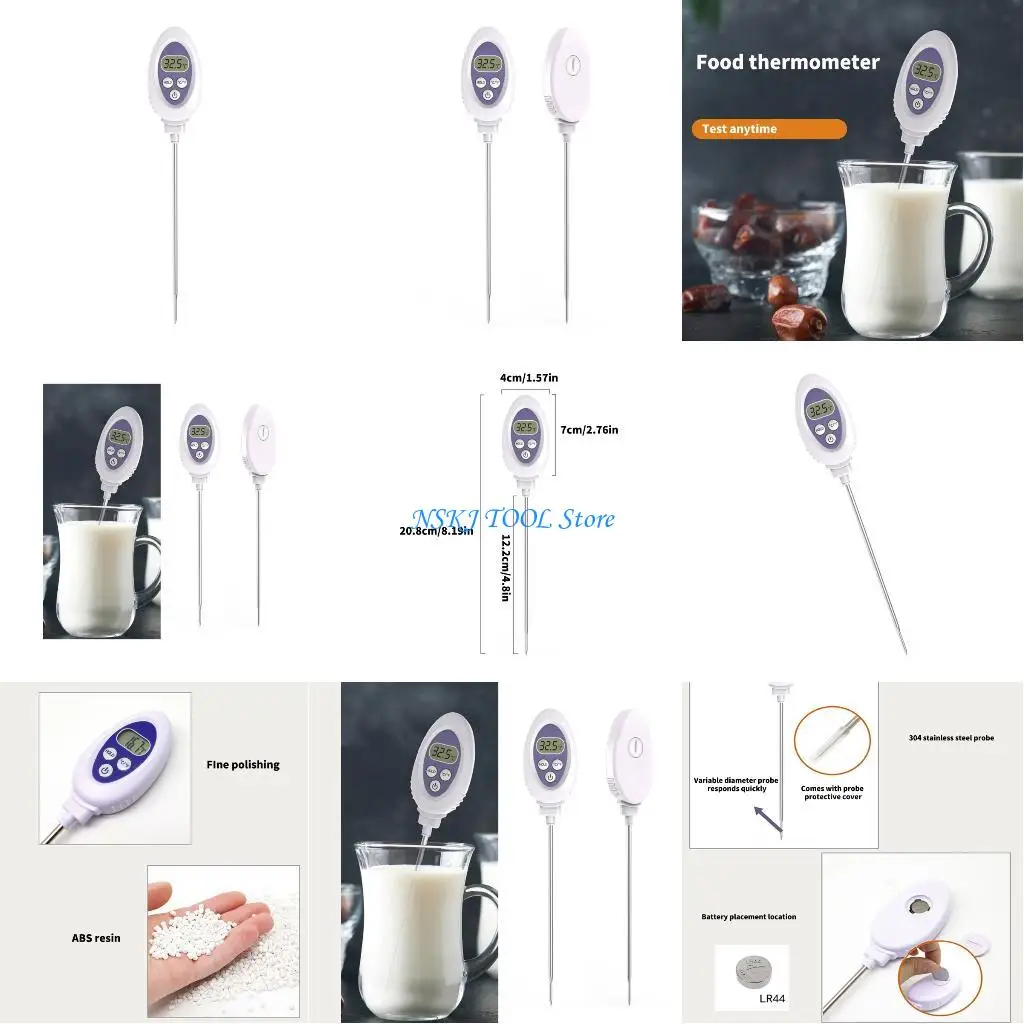 

L8RC Easy to Clean Waterproof Thermometers High Accuracy with Fast Response Durability Suitable for Baking & Grilling