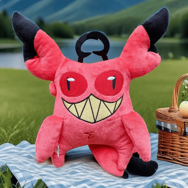 

Hazbin Hotel Cursed Cat Alastor аниме периферийные устройства короткая плюшевая кукла кулон подушка Коллекционная модель игрушки подарок