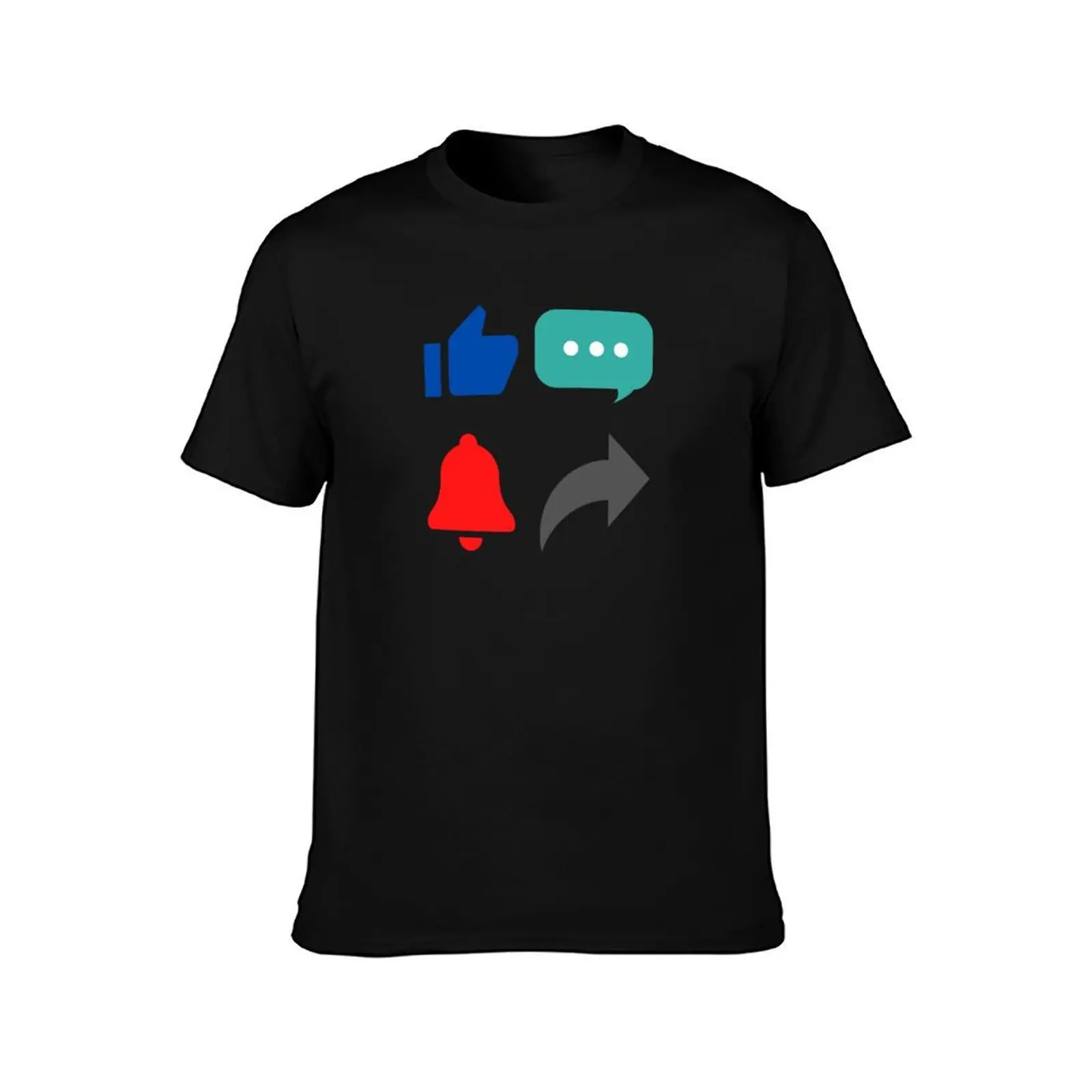 Like Comment Subscribe Share Icons T-Shirt Sun Protective Outdoor Tee Top T-Shirt