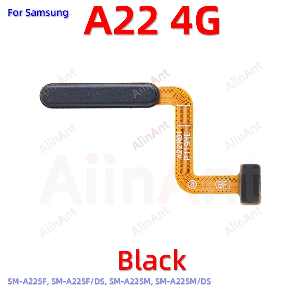 Back Button Touch ID Finger Scanner Fingerprint Sensor Flex Cable For Samsung Galaxy A22 A23 4G 5G A225F A226B A235F A236B A236U
