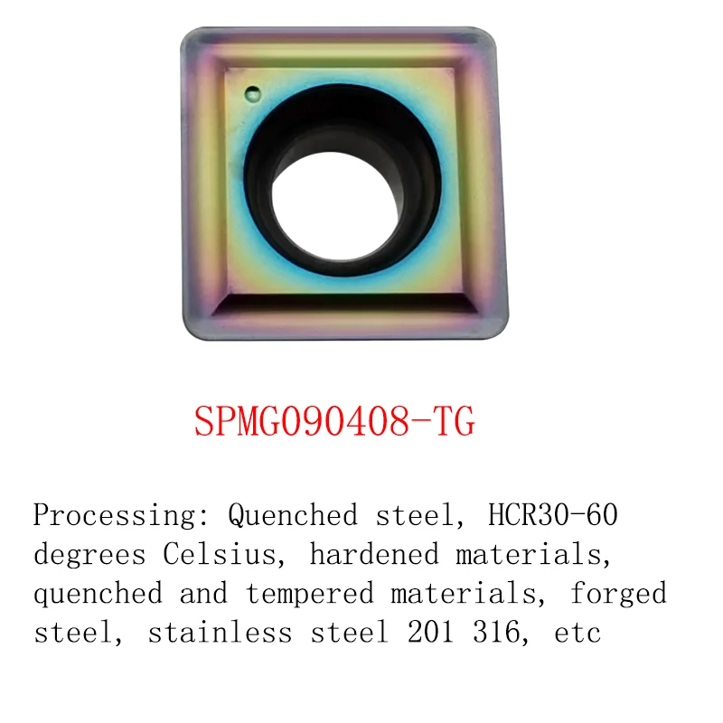 5PCS CNC U drill Insert Quick Violent Drills SPMG 060204 Cutter Inserts Water Jet Drill Square For Stainless Steel