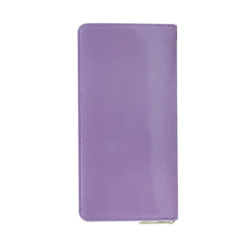 DHL30pcs Wallets Women PU Plain Multifunctional Travel Durable Zipper Long Billfold