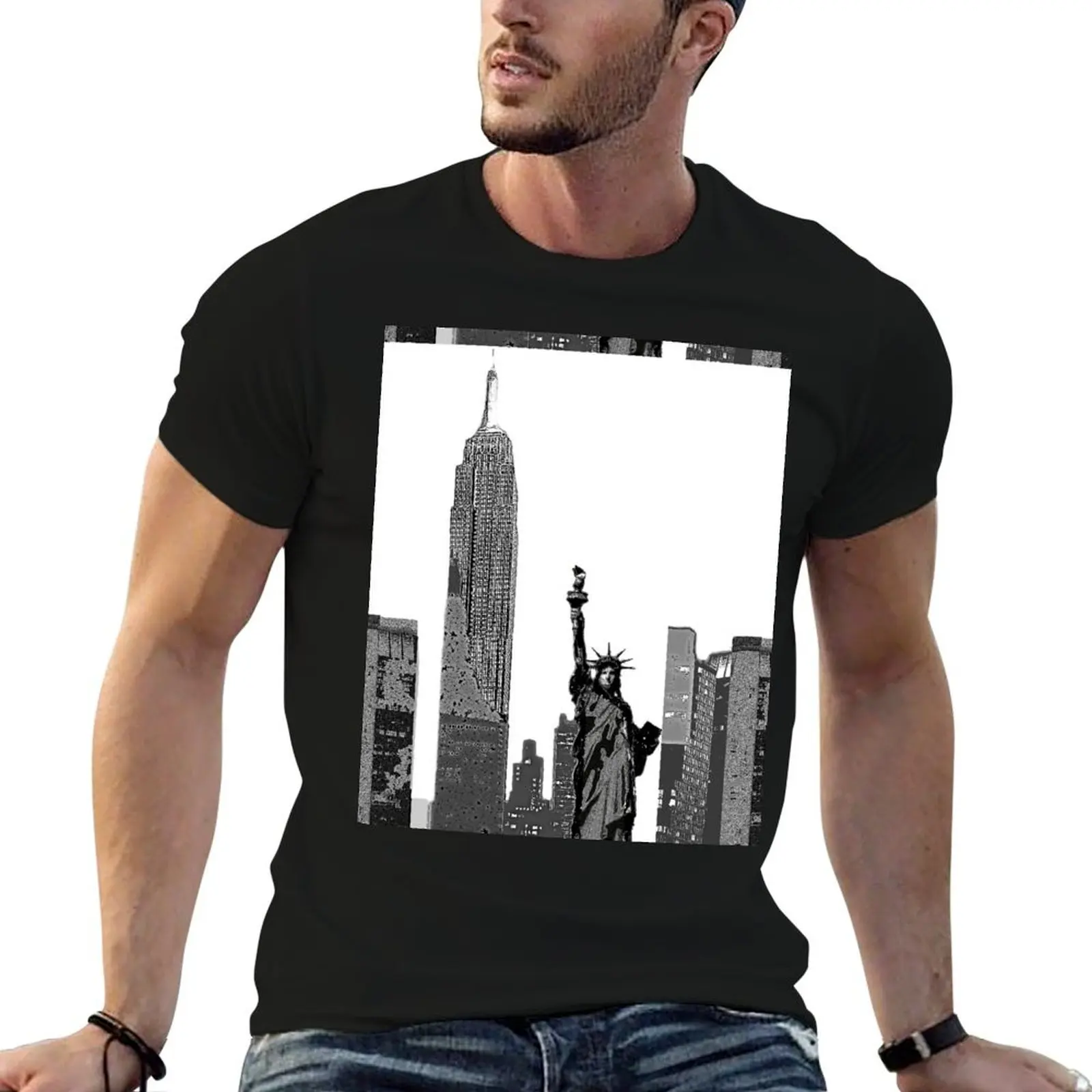 Big Apple Graphic T-Shirt cute tops custom t shirt mens t shirts casual stylish