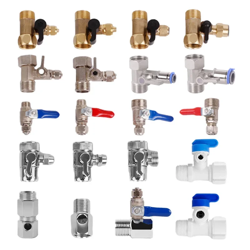 UF Ultrafiltration Water Purifier Reverse Osmosis Filter Three-way Inlet Switch, Used for Valve Group 1/2 "BSP to 1/4" 3/8"shunt