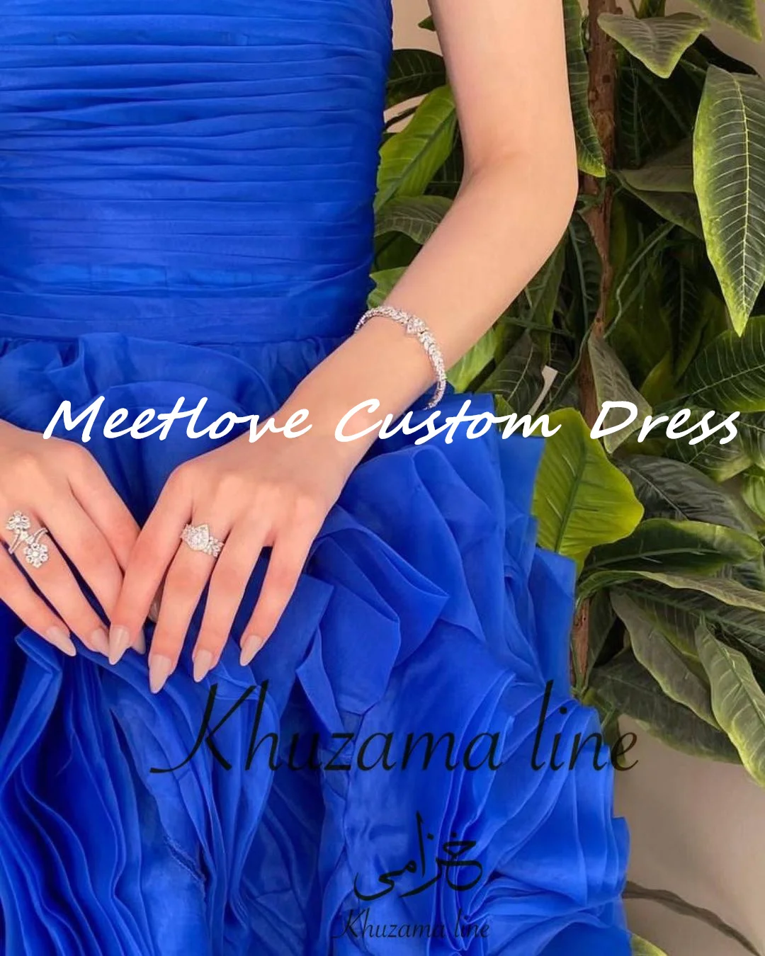 Meetlove Customized Strapless فستان حفلات الزفاف Elegant and beautiful dresses for women Formal occasion dresses Wedding Party