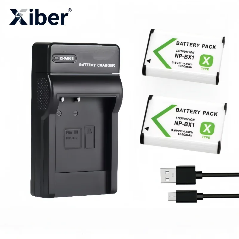 

Xiber NP-BX1 NPBX1 NP BX1 Battery Charger For SONY FDR-X3000R HDR-AS300R RX100 M3 M2 M7 M6 RX1R HX400 HX50 HX60 WX300 WX350