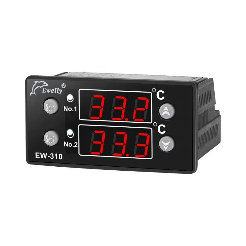 

Stage Pump Chiller Temperature Controller 3 Relay Output Cooling and Heating EW-310 Digital Thermostat