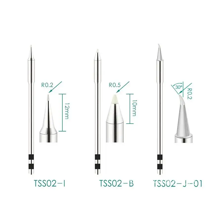 Original rápido ts1200a sem chumbo ponta de ferro de solda caneta ferramenta TSS02-SK i 0.8c 1c j k 1.2d 3.2d b sk ponta de ferro de soldagem