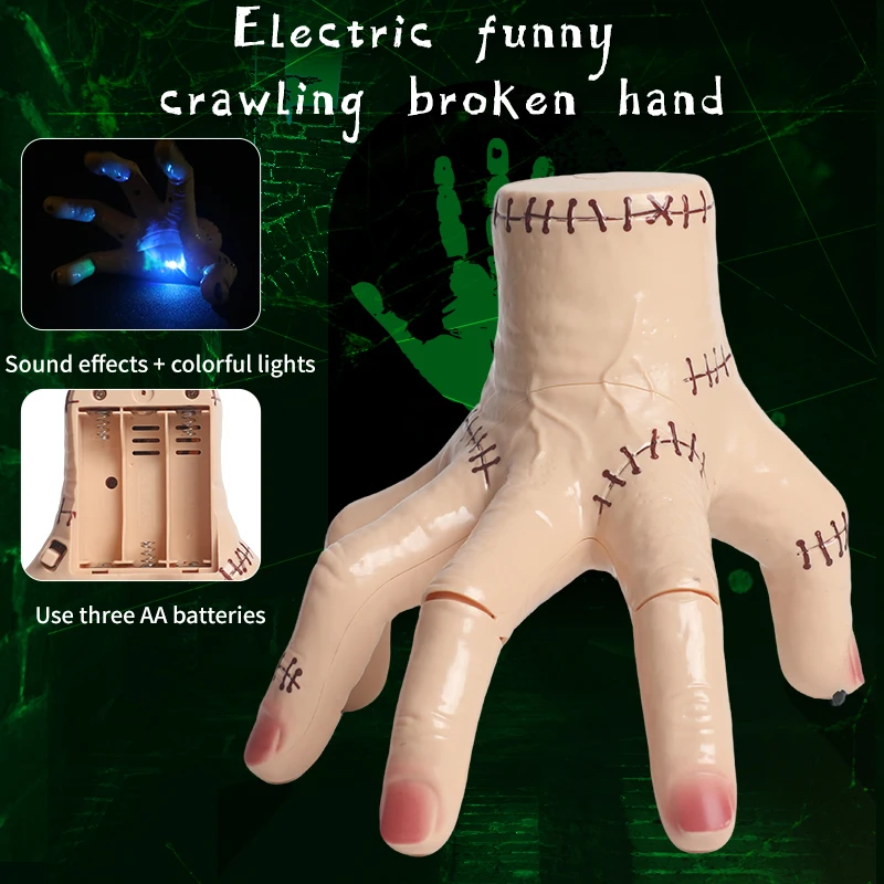 Scherzi per decorazioni con palme di Halloween Giocattoli per feste di Halloween Oggetti di scena per feste in costume: regali di Halloween giocattolo a mano tagliata