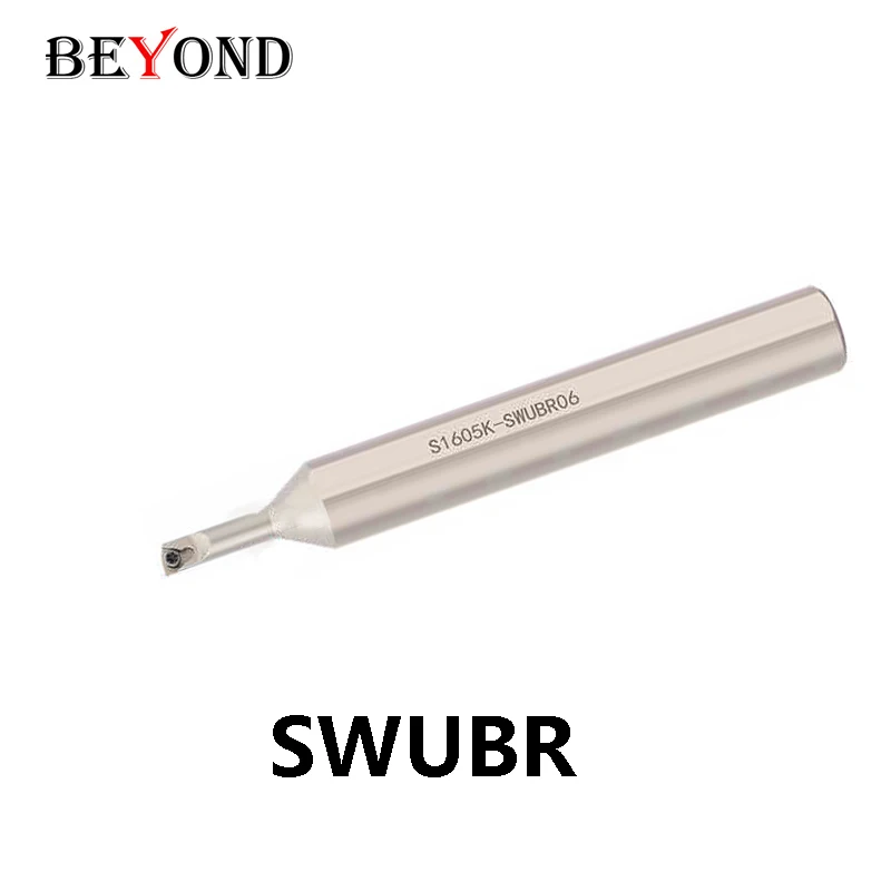 

BEYOND S0805K-SWUBR06 S1005K S1006K Расточная оправка с маленькой головкой Токарный станок из пружинной стали Фреза с ЧПУ SWUBR Белый никелевое покрытие WBMT