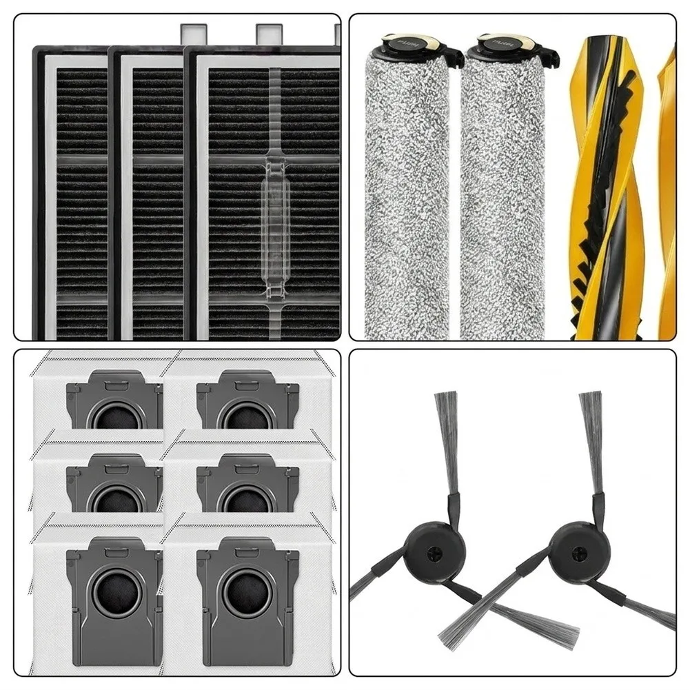 HEPA Filter Pack Robot Vacuum Accessories Absorbent Fibers Seamless Integration Efficient Filtration Pet Hair Removal