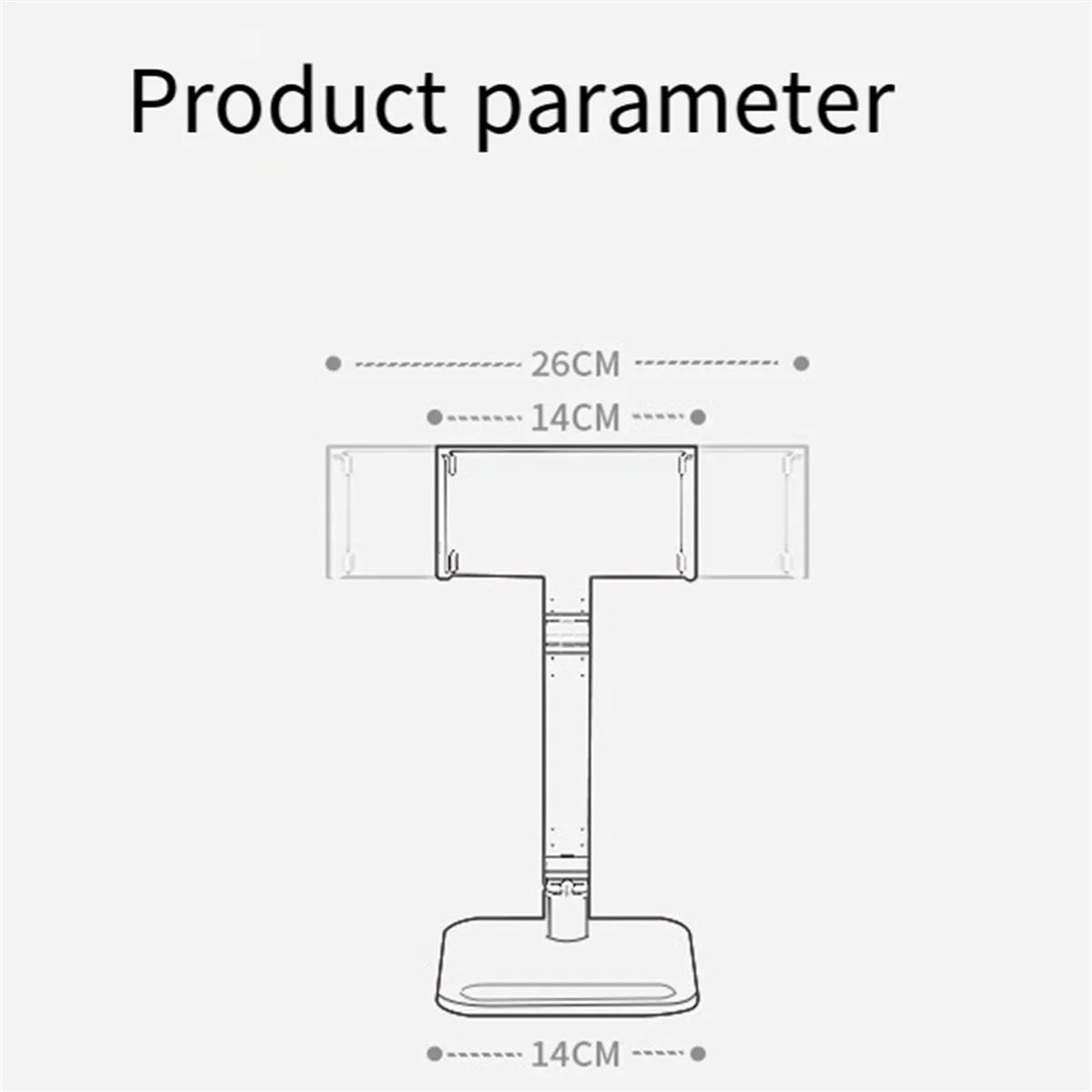 Portable Monitor Stand Adjustable 360° Swivel Bracket Tablet Holder Compatible with Tablet Desktop Clamp Stand