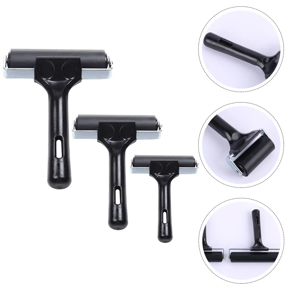 3 قطعة بكرات الرسم الماس بكرات مطاطية مقاومة للاهتراء متعددة الاستخدام الطباعة الحبر فرك أداة الحرف المنزلية المدمجة